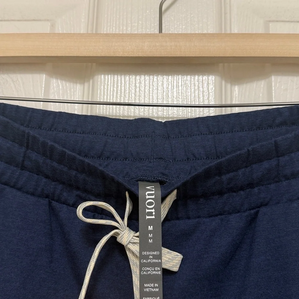NWT Vuori Halo Essential Wideleg Pant in Blue Coast Heather - Picture 8 of 12
